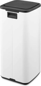 Кош за боклук Brabantia Bo Touch 1010121, 30 л, Плавно и безшумно отваряне, Голям отвор, Бял