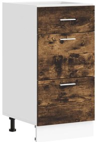 854215 vidaXL Долен шкаф "Lyon" опушен дъб 40x46x81,5 см, инженерно дърво