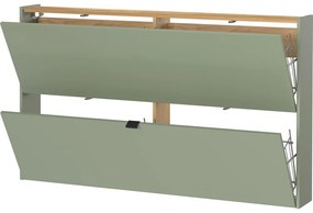 Зелено-сив шкаф за обувки с панти Ameca - Germania