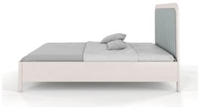 Бяло/сиво двойно легло 160x200 cm от масивен бук Modena – Skandica