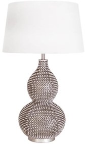 ByRydens 4001840-6508 - Настолна лампа LOFTY 1xE27/5W/230V бяла/сребриста