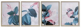 Картина DKD Home Decor Листи (45 x 3.5 x 60 cm) (4 pcs)