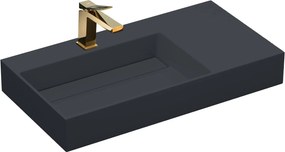 Умивалник МРАМОРЕН КОМПОЗИТ Rea Archi 75 CM Grey MATT