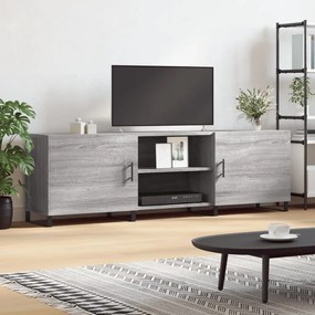 829122 vidaXL ТВ шкаф, сив сонома, 150x30x50 см, инженерно дърво