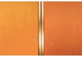 Оранжева кадифена табуретка Bubbly – White Label