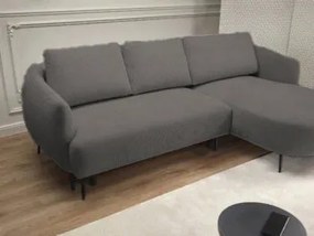 Ъглов диван Тери Мини-сив-десен
