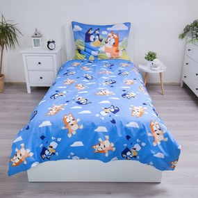 Единично памучно детско спално бельо 140x200 cm Bluey – Jerry Fabrics