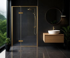 Врати за душ кабини Rea Atlas 90 Brush Gold