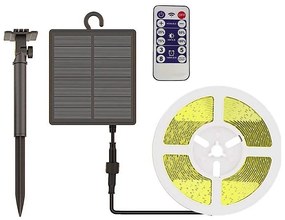 LED Димируема соларна лента LED/1,2W/3,7V 3000K IP67 5m