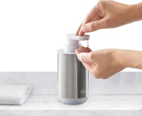Диспенсер за сапун от неръждаема стомана в сребрист цвят 300 ml Duo Steel – Joseph Joseph