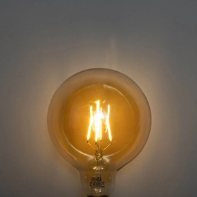 Комплект от 5 E27 3-степенна димируема LED крушка златна G125 4W 450lm 2700K