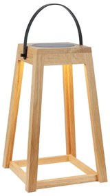 Кафяв екстериорен LED фенер със соларен панел с USB (височина 54 cm) Nordic – Markslöjd