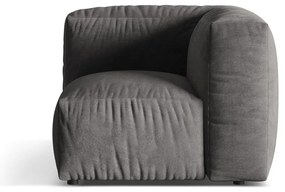 Сив кадифен модул за диван (променлив) Martina – Micadoni