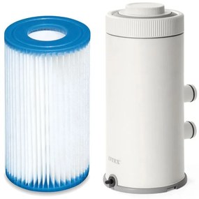 Филтрираща помпа за плувен басейн 2006L/h + филтри и монтажни елементи INTEX 26604