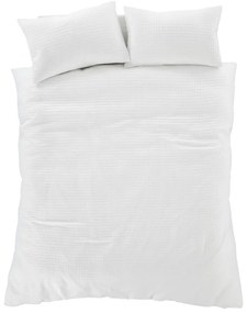 Бяло единично спално бельо 135x200 cm Muscat Waffle – Pineapple Elephant