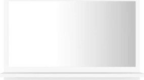804562 vidaXL Огледало за баня, бяло, 60x10,5x37 см, инженерно дърво
