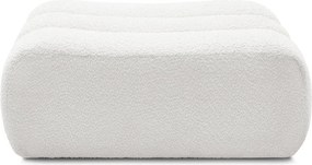 Бяла табуретка от прежда с примки от букле Azra – Bobochic Paris