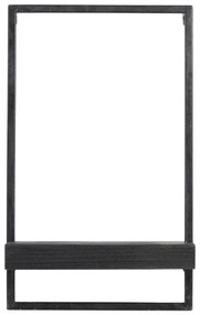 Матиран черен рафт от елхово дърво Maddison - Light &amp; Living