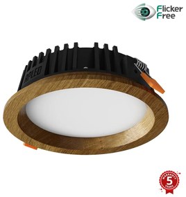 APLED - LED Лампа RONDO WOODLINE LED/6W/230V 3000K Ø 15 см дъб масивнo дървo