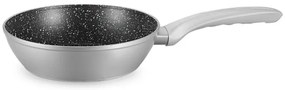 Комплект тенджери и тигани Royalty Line T010-Silver, 10 части, Мраморно покритие, Индукция, Сребрист