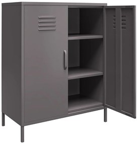 Сиво метално шкафче 80x102 cm Bradford – Støraa