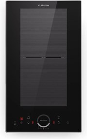 Klarstein Delicatessa Domino Prime, вграден индукционен плот, 2 зони, 3500 W, самостоятелен