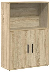 860411 vidaXL Библиотека, сонома дъб, 60x24x85 см, инженерно дърво