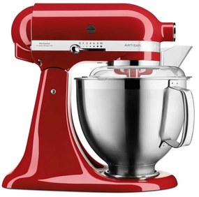 Планетарен миксер Artisan Elegance KitchenAid 5KSM185PSEER, 300W, 4.8 л, Direct drive, 10 скорости, Червен