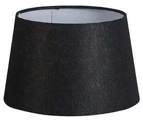 Черен ленен абажур 25/16