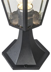 Класически външен фенер база черен IP44 - New Orleans