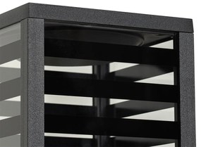 Модерна подова лампа за външен монтаж черна 80 см IP44 - Reims