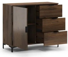 Скрин ЛАНА K-100S Елегантен Орех - СТОЯЩ ШКАФ С ЧЕКМЕДЖЕТА