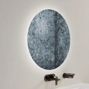 LED огледало за баня с нагревател, VITTORIO, 79х79см, Inter Ceramic, 1971