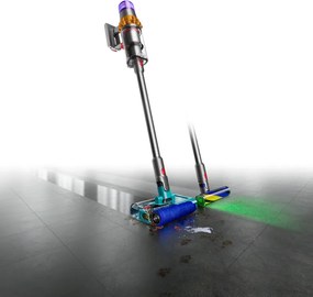 Вертикална прахосмукачка Dyson V15S Detect Submarine 448798-01, 660W, 0.77 л, 60 мин автономия, Сензори, 4 режима, LCD, Сив/син