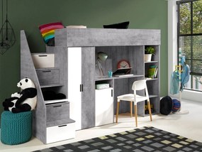 Многофункционално легло Konkret XIV-Gkri-Leuko