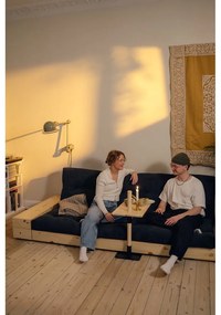 Сив/бежов ленен разтегателен диван 244 cm Base – Karup Design