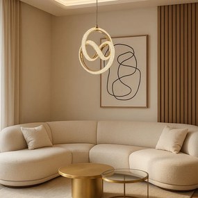 Висяща LED лампа G068-CP Gold