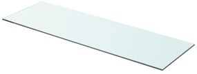 3051575 vidaXL Рафтове, 2 бр, панели прозрачно стъкло, 80x25 см