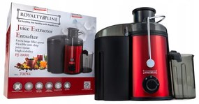 Сокоизстисквачка Royalty Line PJ-19001, 700W, 2 скорости+Pulse, 0.450 ml, Система против капене, Червен