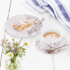 Бяла/лилава порцеланова чаша 280 ml Louka – Orion