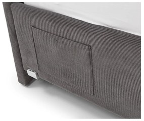 Антрацитно тапицирано детско легло 120x200 cm с място за съхранение с включена подматрачна рамка Cool – Meise Möbel