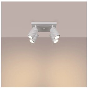 Бял прожектор 25x25 cm Gleam – Sollux