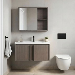Комплект мебели за баня с мивка Gama T25023 KJM 80CM