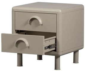 Бежово метално нощно шкафче Rune – WOOOD