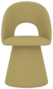 Тапициран трапезен стол в цвят горчица Kalo – Makamii