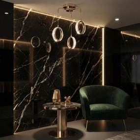 ВИСЯЩА ТАВАННА LED ЛАМПА G176-3CP GOLD