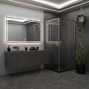 Душ кабина Rea Punto 90x90 Brush Copper