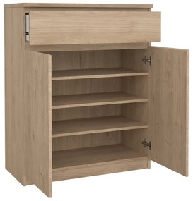 Скрин от дъбов декор в естествен цвят 80x100x40 cm Naia – Tvilum