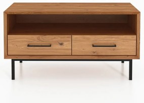 Масичка за телевизор от дъбова дървесина в естествен цвят 90x50 cm Abies - The Beds