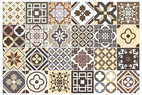 Комплект от 24 стикера за стена Kenjito, 15 x 15 cm - Ambiance